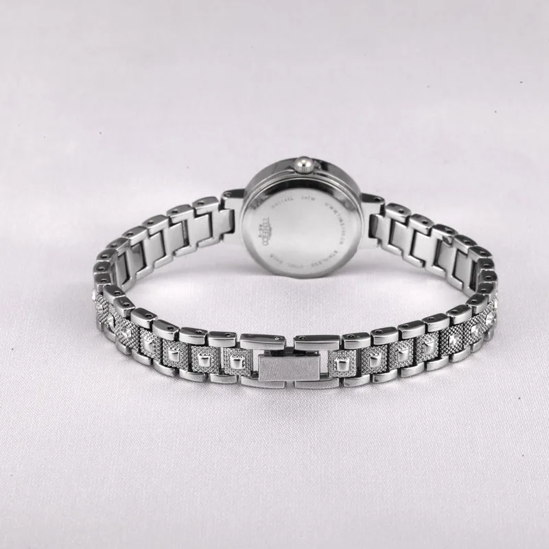 Time100 женские Кварцевые Часы со старазами Хрустальный Браслет часы Ювелирные