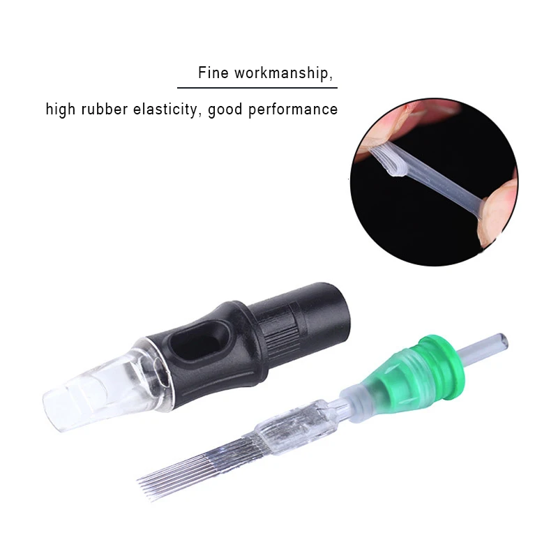 5pcs Disposable Semi Permanent Tattoo Cartridge Needles Eyebrow Pen 5RM/7RM/9RM/11RM/13RM/15RM Facial Massage Tool |