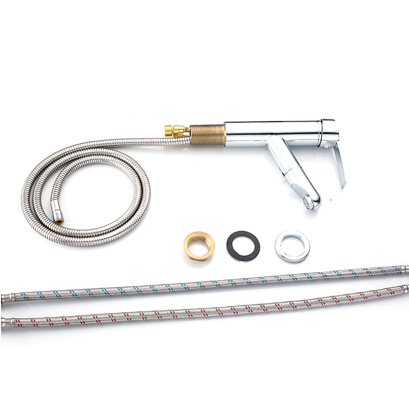 Смеситель для кухонной раковины ванной комнаты с выдвижной боковой