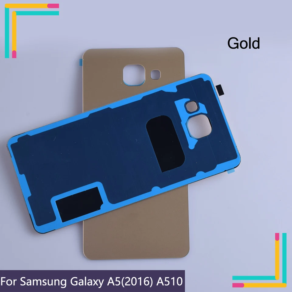 Задняя дверь корпус для Samsung A5 2016 Galaxy A510 A510F A5100 задняя крышка батарейный Корпус 3D