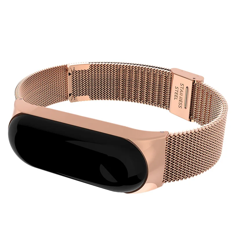 Браслет для Xiao mi Band 4 сменный ремешок из нержавеющей стали Xio mi Xaio mi Xia mi xaomi mi Xaiomy металлический браслет для женщин и мужчин