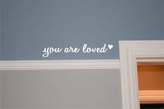 Наклейка на дверь с надписью You are Love наклейка стену искусство декора стен из