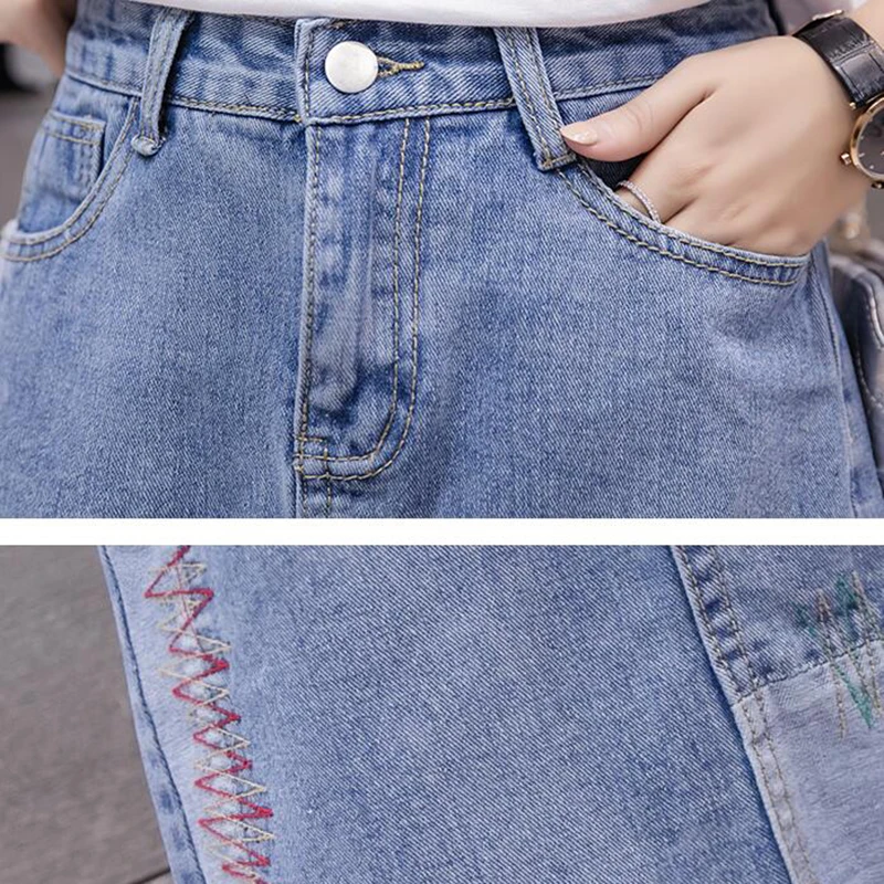 5XL с высокой талией размера плюс джинсовая юбка для женщин 2019 модное летнее