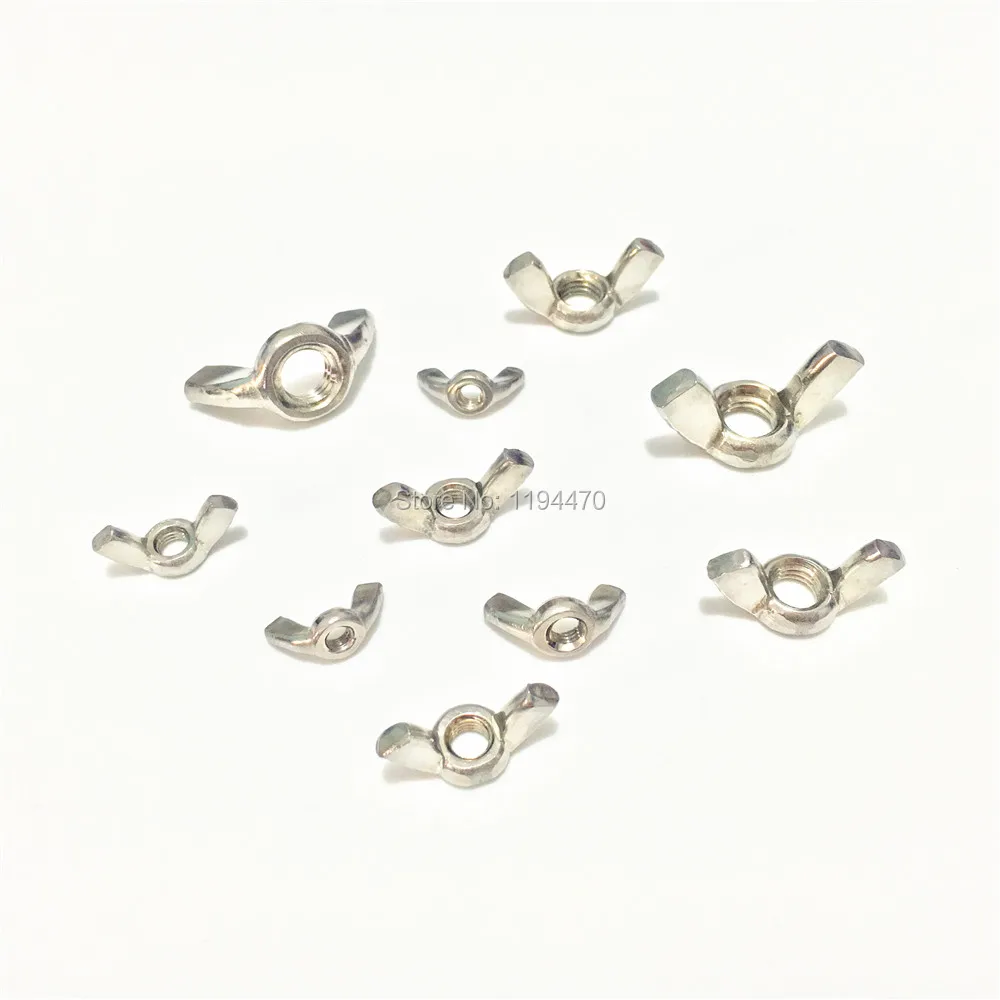 

50 шт., М6 метрические гайки из нержавеющей стали DIN315, гайка-бабочка, ручная затяжка гайки