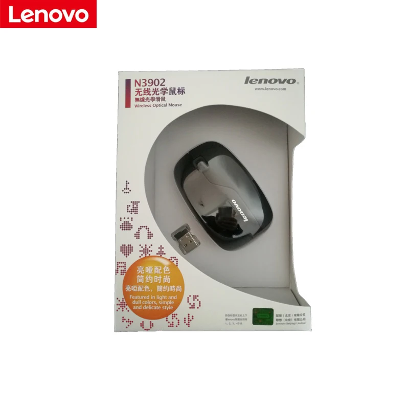 Беспроводная мышь Lenovo N3902A 2.4GH милая беспроводная для девочек|Мыши| |