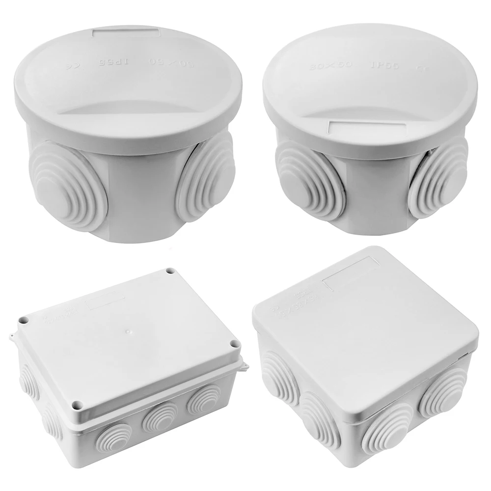 2 шт. Водонепроницаемый Всепогодный Пластиковая Распределительная Коробка