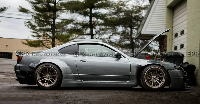 Комплект кузова в стиле Роба для Nissan Silvia S15 гоночный спойлер из стекловолокна