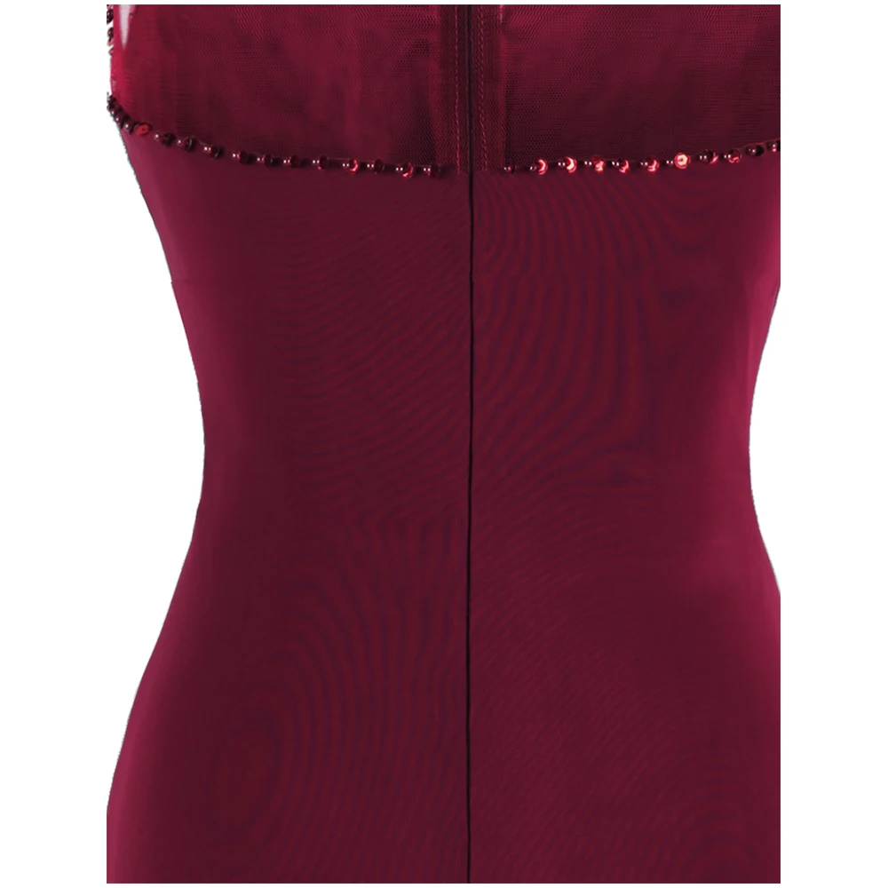 Angel fashions женские вечерние платья с круглым вырезом бусинами и баской длинные