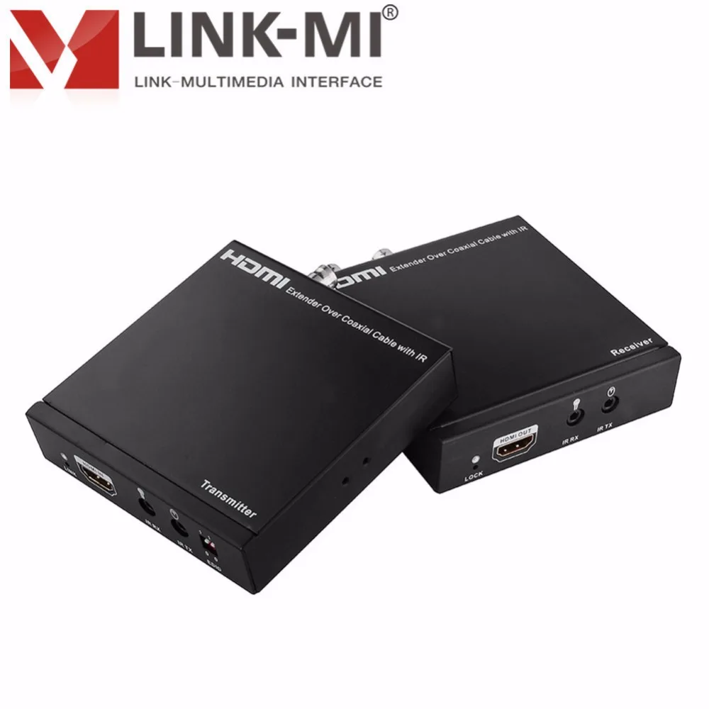 LINK MI LM CX100IR 100 m/328ft HDMI по коаксиальному удлинителю с ИК диапазоном одиночной связи