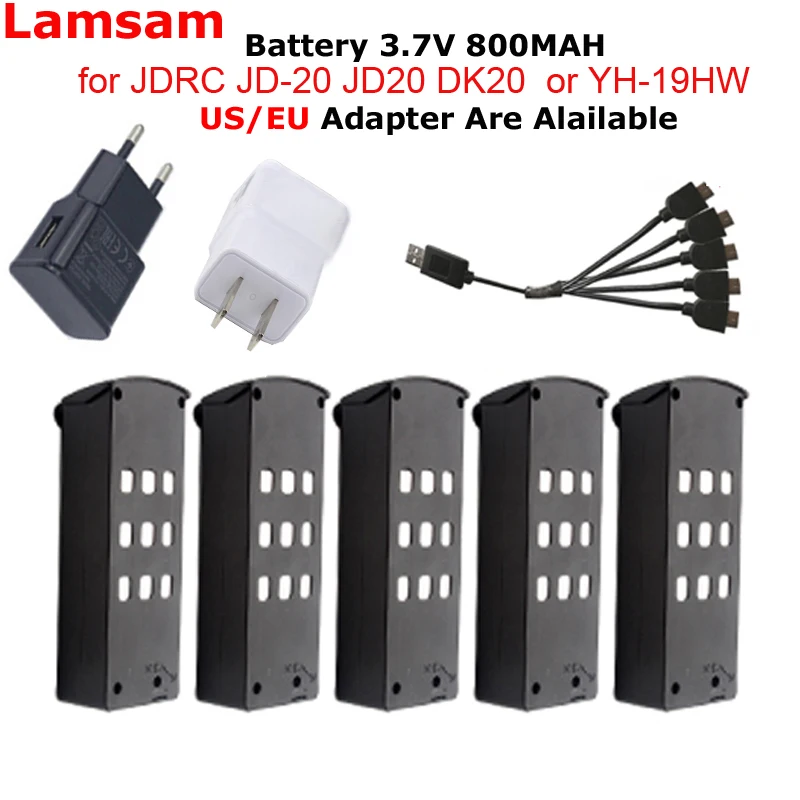 YH 19hw JDRC JD 20 JD20 DK20 RC Квадрокоптер запасные части 3 7 V 800mAh Lipo батарея перезаряжаемая