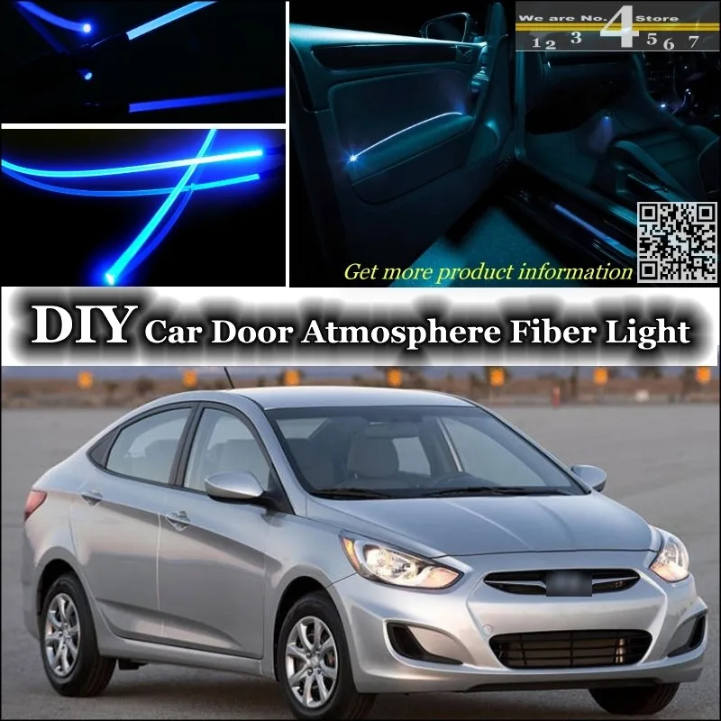 Для Hyundai Excel Pony Brio Avega Fluid IC Solaris внутренняя настройка окружасветильник атмосфера