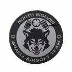 Северные волки, команда Израиля страйкбола, эмблема, искусственная вышивка, военная аппликация