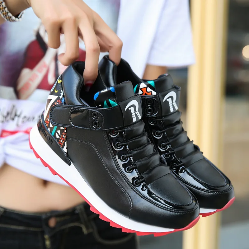 Новинка Модная обувь из вулканизированной резины Цвет черный красный Женская