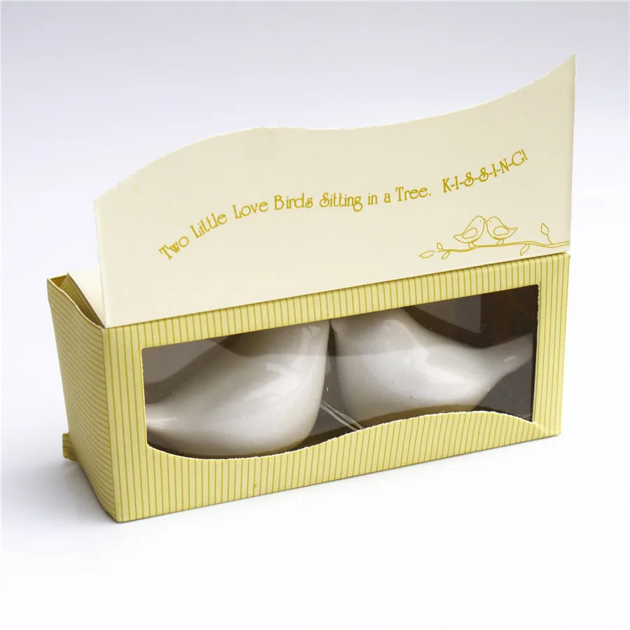 Любовь птицы соль и сувениры подарки 20 комплектов Новейшие свадебные птица перец