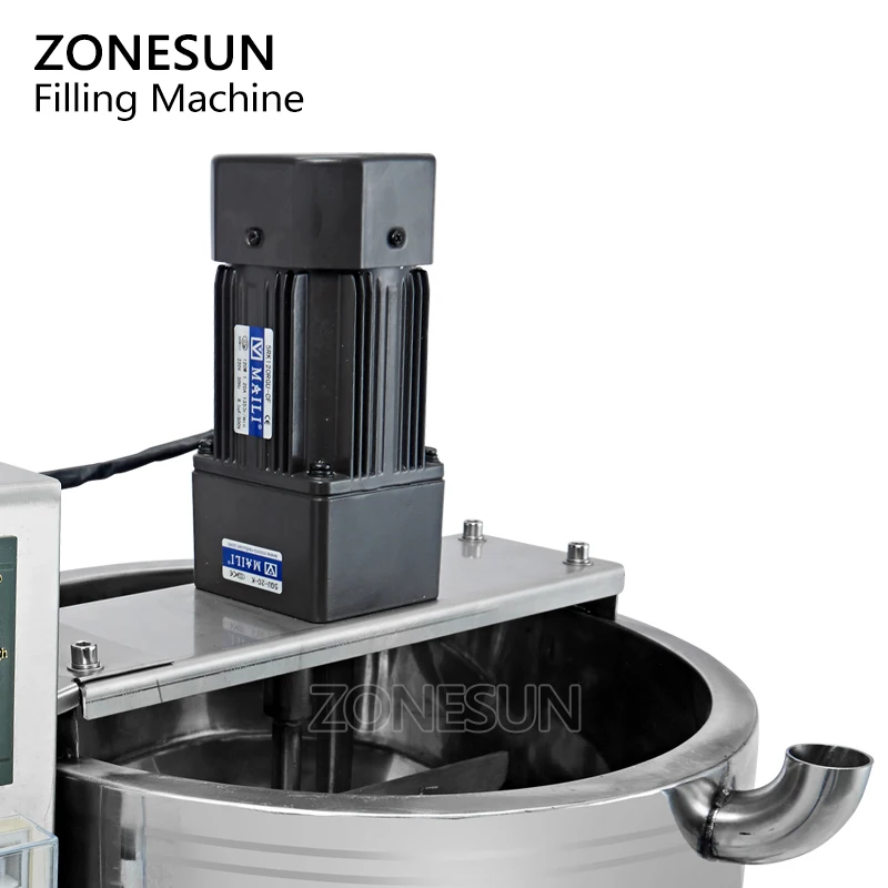 Смешивание ZONESUN с нагревателем наполнитель очень вязкий материал паста шоколад