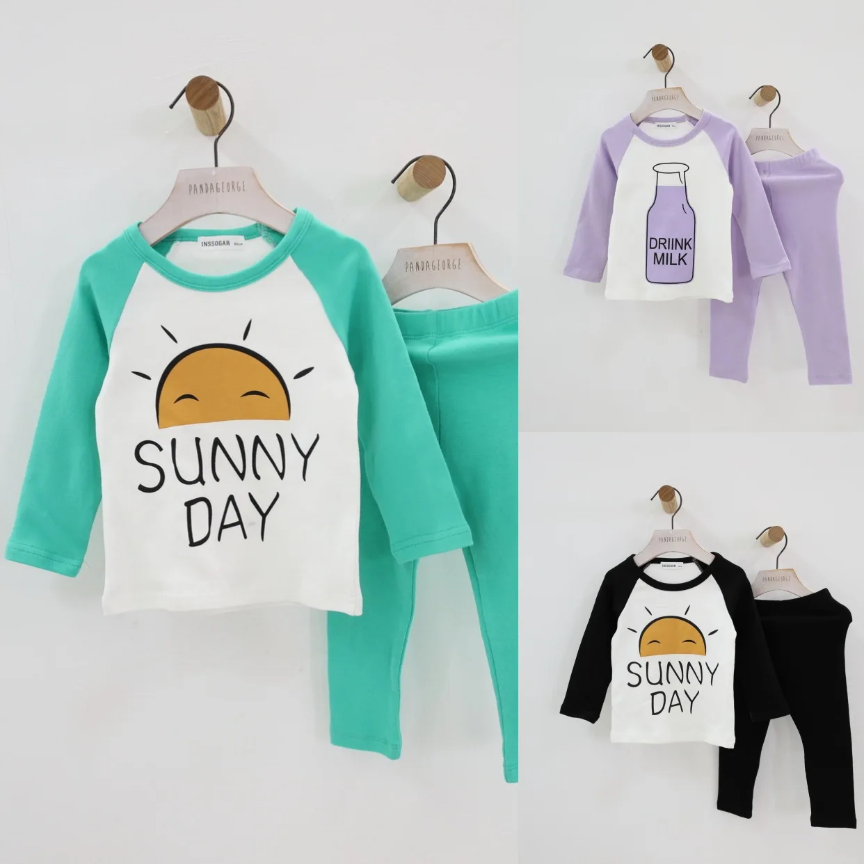 Birthday Tee Boys and Girls Clothing Set Autumn Pajamas Female Baby Two-piece a Generation of Children's | Мать и ребенок