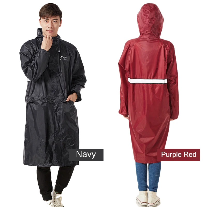 Женский непромокаемый плащ QIAN длинный пончо дождевик для взрослых|poncho rain coat|poncho