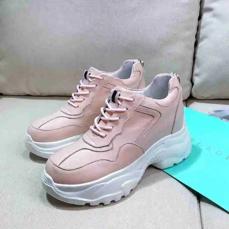 FAMSO 2019 Новый Для женщин вулканическая обувь Off White черный розовый увеличивающие