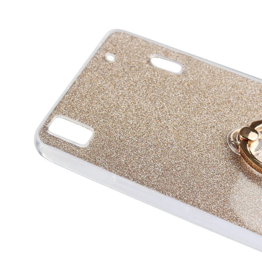 Флэш порошок ТПУ мягкий силиконовый задняя крышка с кольцом чехол для Lenovo K3 Note K50