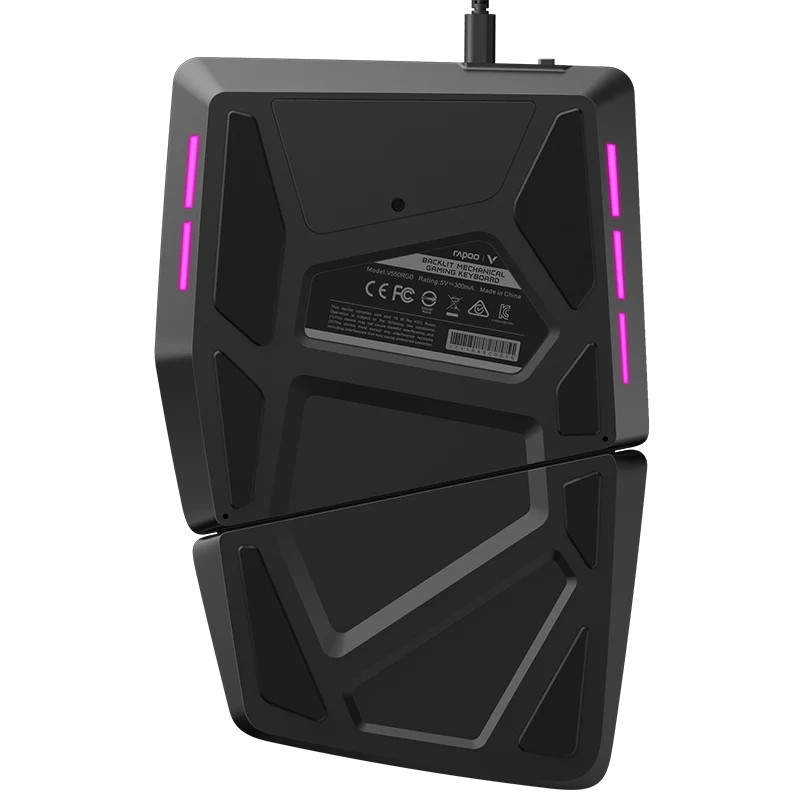 RAPOO V550RGB механическая клавиатура с подсветкой usb Настольный ПК геймер для игровой