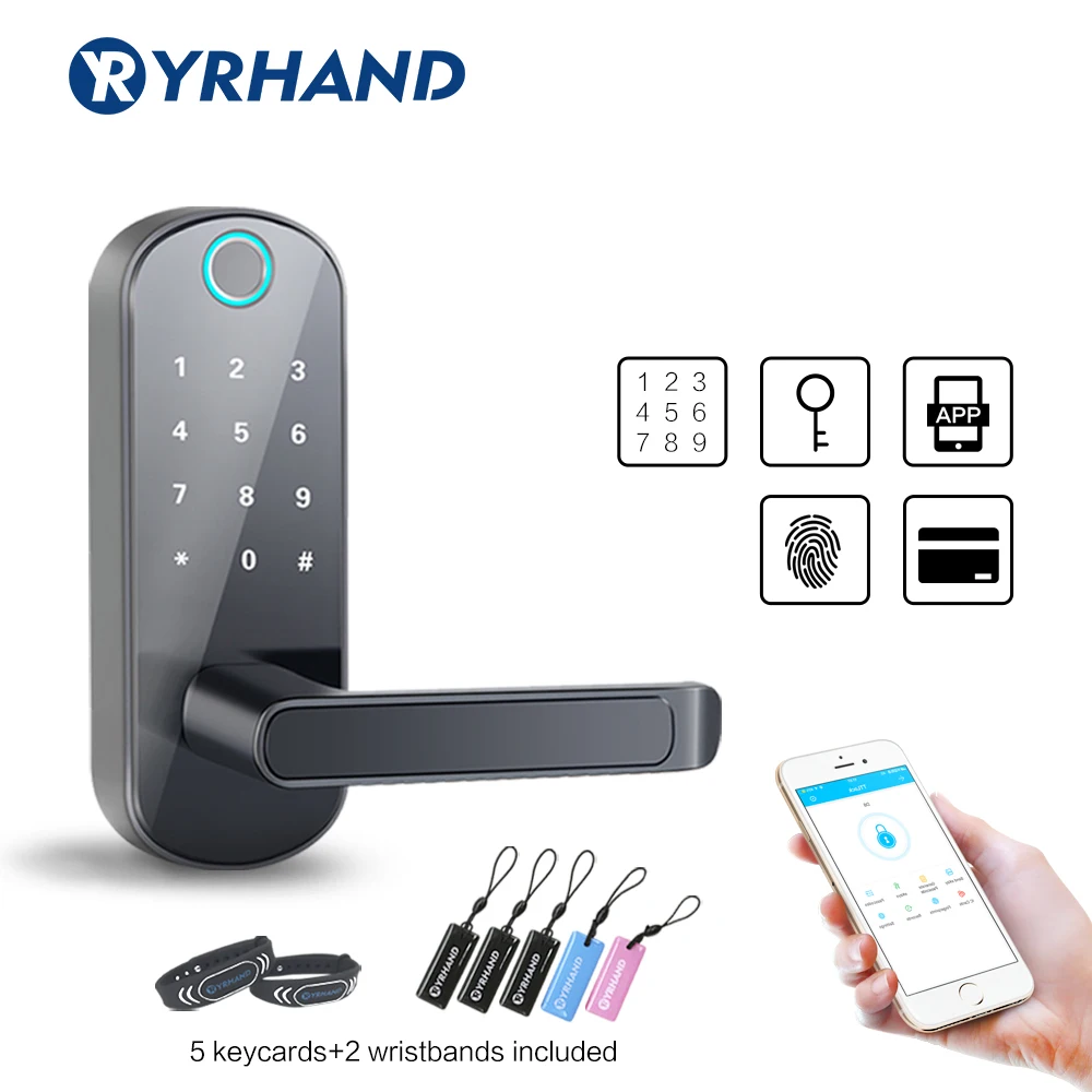 TT замок без ключа Bluetooth биометрический дверной отпечатков пальцев