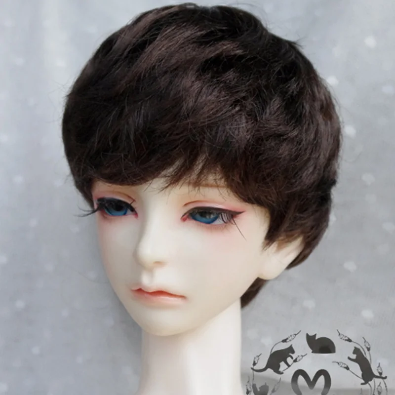1 шт. аксессуары для кукол короткий коричневый парик BJD 1/4|wigs for dolls|dolls accessoriesfor dolls |