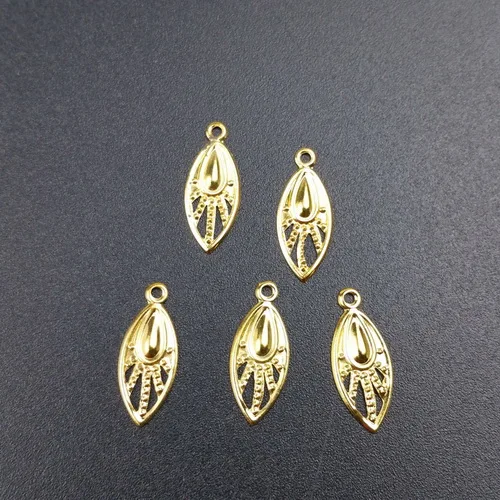 6x15mm gold 50 шт./лот, металлические поделки, сделай сам, ювелирные изделия, подвески-капли, серьги, ручная цепочка, ожерелье, аксессуары - Цвет: 6x15mm gold