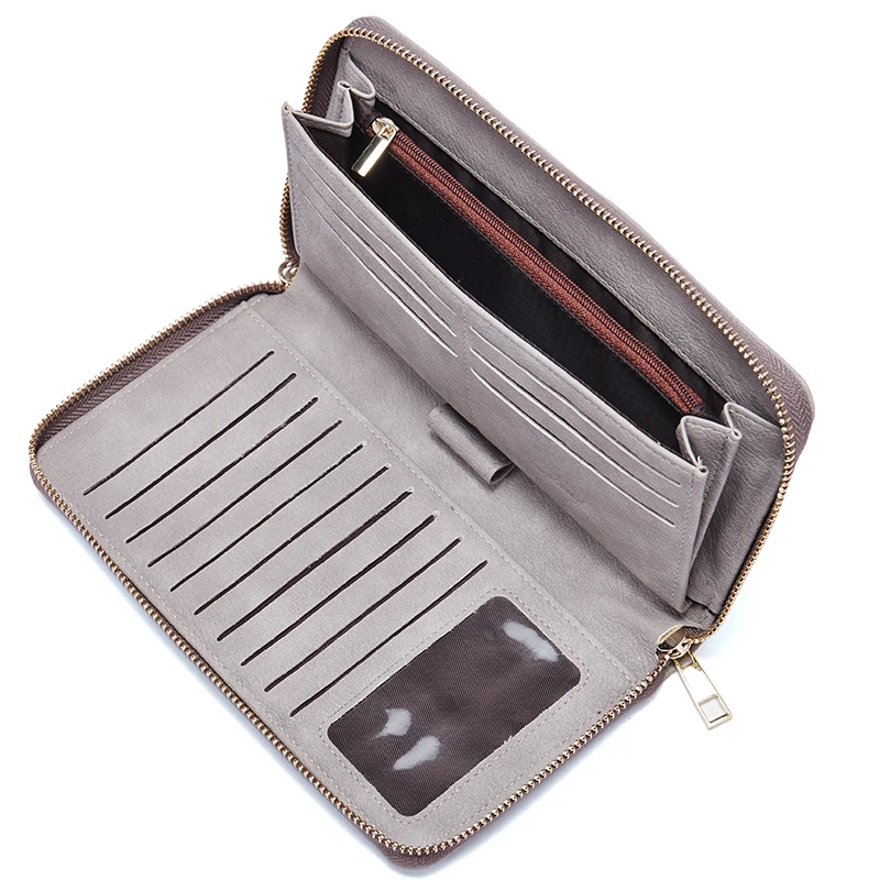 Women Wallets Fashion Leather Wallet Leisure Luxury Brand Clutch Ladies Bag Long Purses Card Holder Organizer Billeteras Mujer