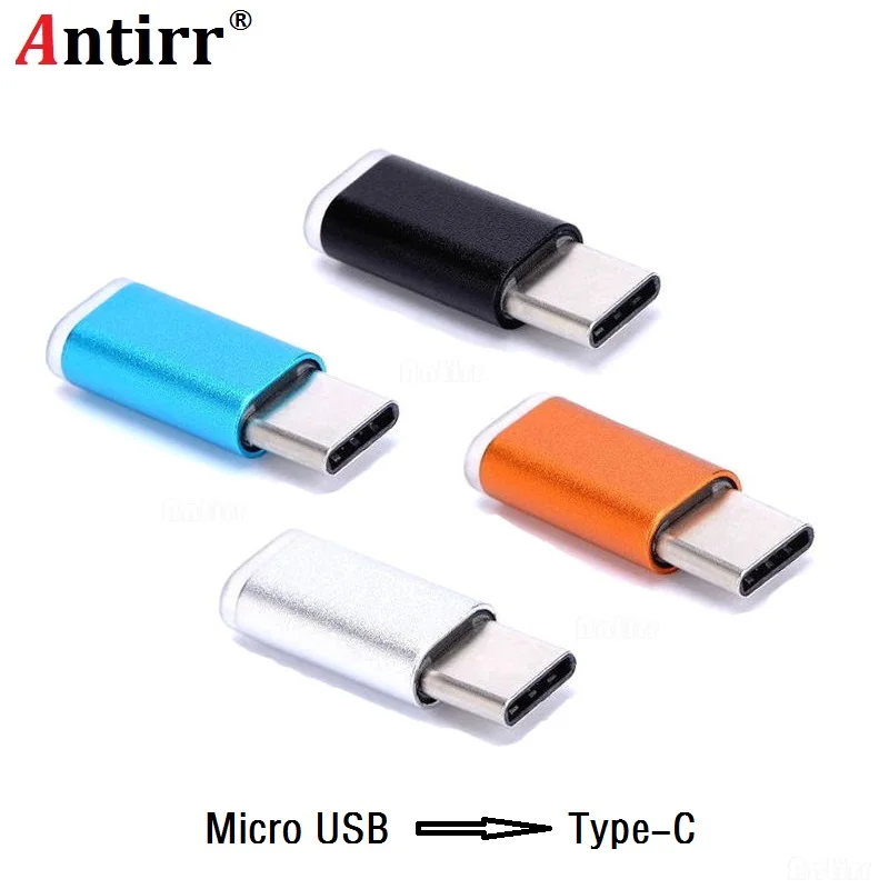 Переходник с Micro USB на Type C для зарядного кабеля Huawei Mate9 P9 P10 LG G5/G6 Samsung S8 Plus ZUK Z2