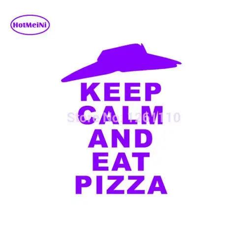 HotMeiNi Забавный KEEP CALM and EAT PIZZA HUT автомобиль грузовик ноутбук виниловая наклейка на