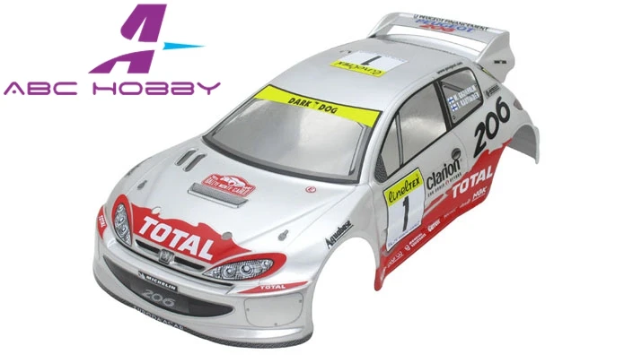 RC 1/10 On-Road Drift Car Painted Silver PC Body Shell 200MM for Kyosho HPI Tamiya HSP without tail | Игрушки и хобби