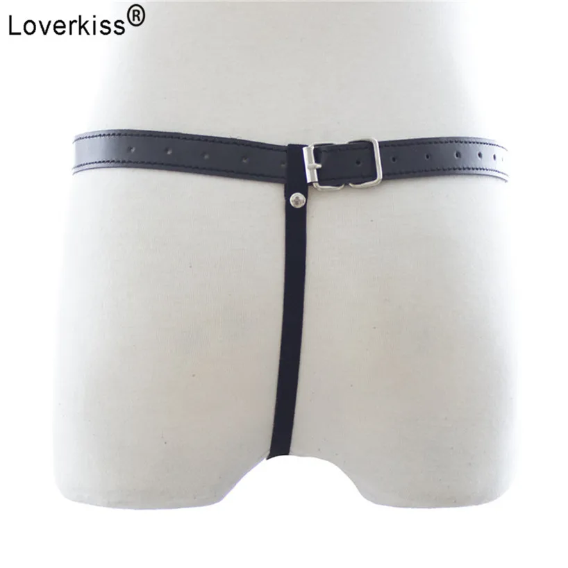 Loverkiss искусственная кожа Feitsh одежда сексуальный бондаж набор Пояс верности
