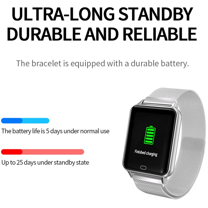 Умные спортивные часы браслет с сердечным ритмом монитор артериального давления