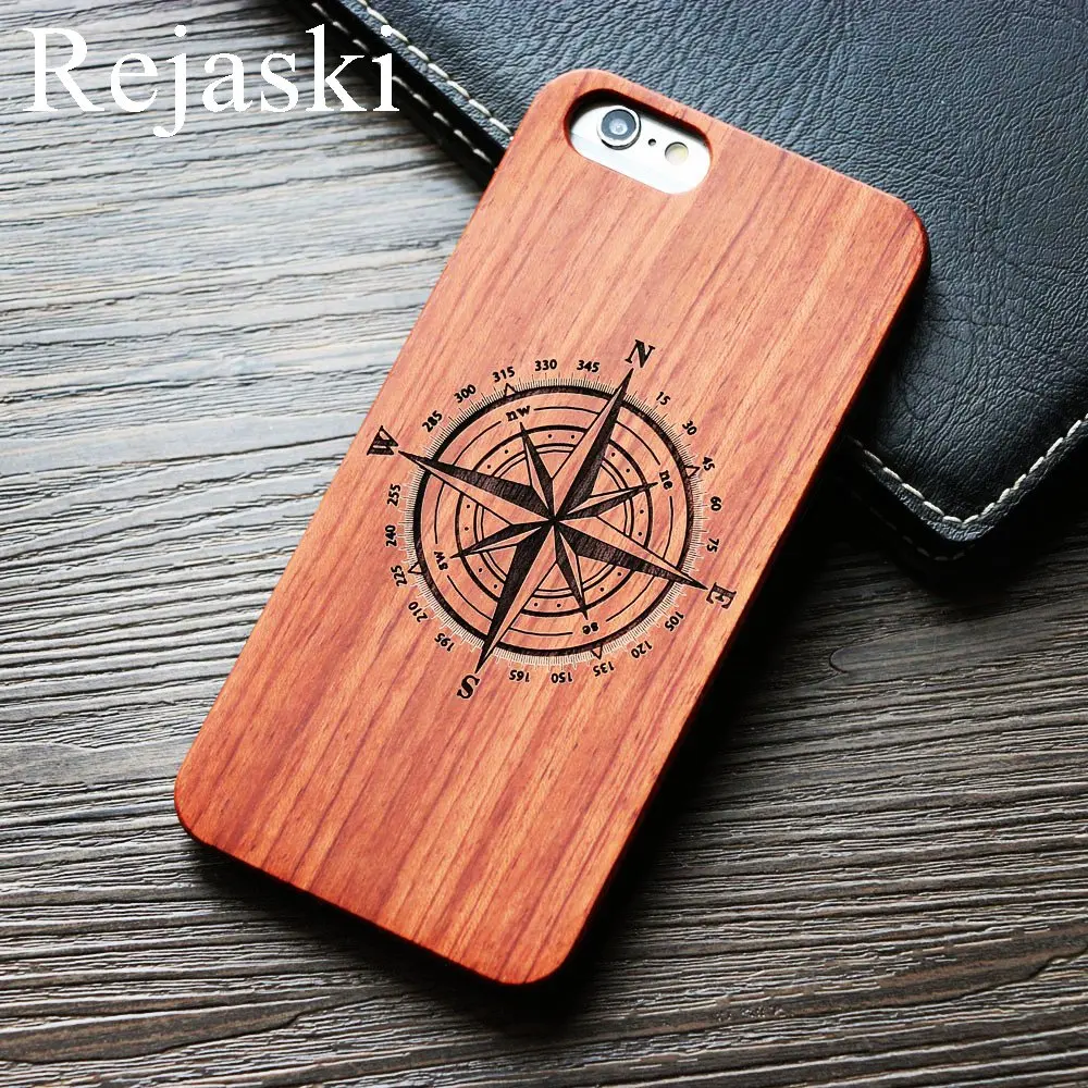 Роскошный Деревянный чехол для телефона Ganesha God Totem с резьбой по дереву Apple iPhone 6 6s