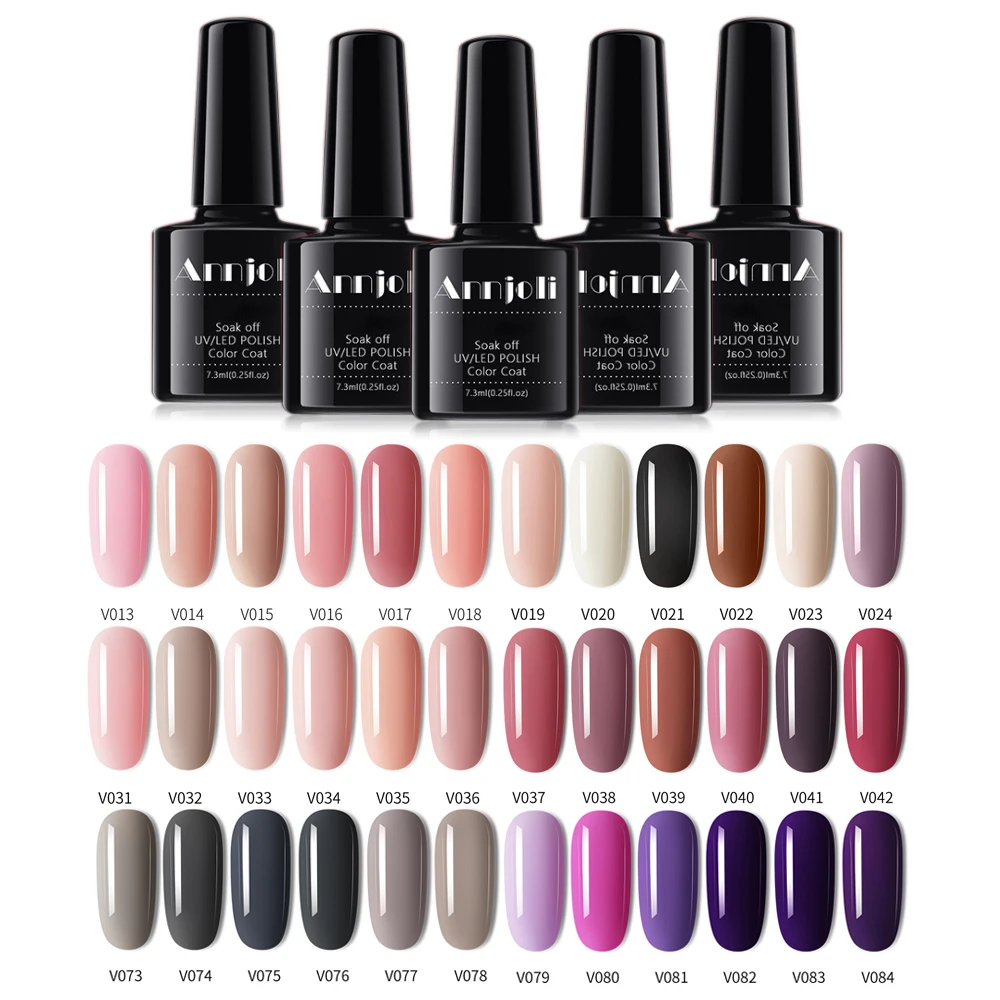 7 3 мл полуперманентный Гель лак для ногтей Nude Soak off UV светодиодный чистый Цвет 36