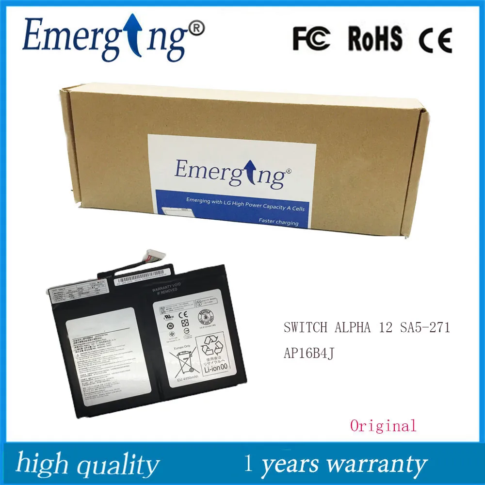 

Оригинальный аккумулятор AP16B4J для ноутбука Acer Aspire Switch Alpha 12 SA5-271 AP16B4J
