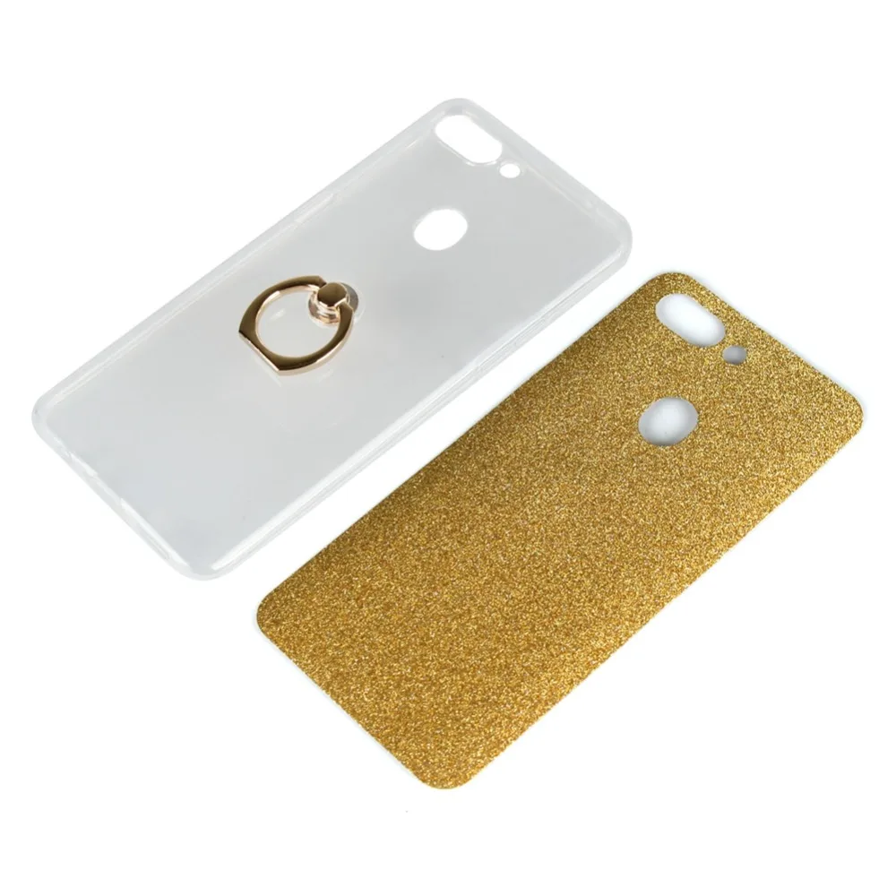 Чехол для OPPO R15/R15 Pro/R15 Dream мягкий TPU с кольцом пальца подставкой блестящий чехол