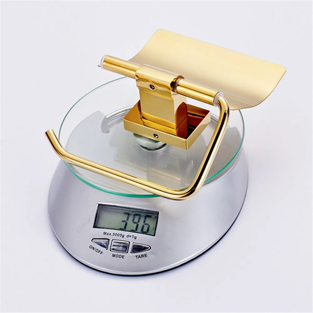 Leyden Toilet Paper Holder Gold Brass Wall Mounted Tissue Roll Bathroom Accessories | Обустройство дома