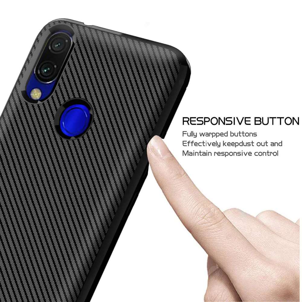 Чехол для Xiaomi Redmi Y3 мягкий Силиконовый противоударный защитный чехол на заднюю