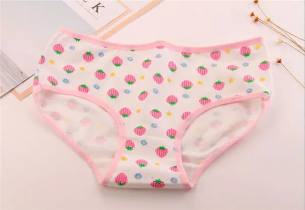 5 шт./лот детское хлопковое нижнее белье трусы для девочек однотонные Короткие с