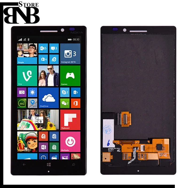 Для Nokia Lumia 930 ЖК-дисплей и сенсорный экран дигитайзер в сборе с рамкой lumia ЖК-экран