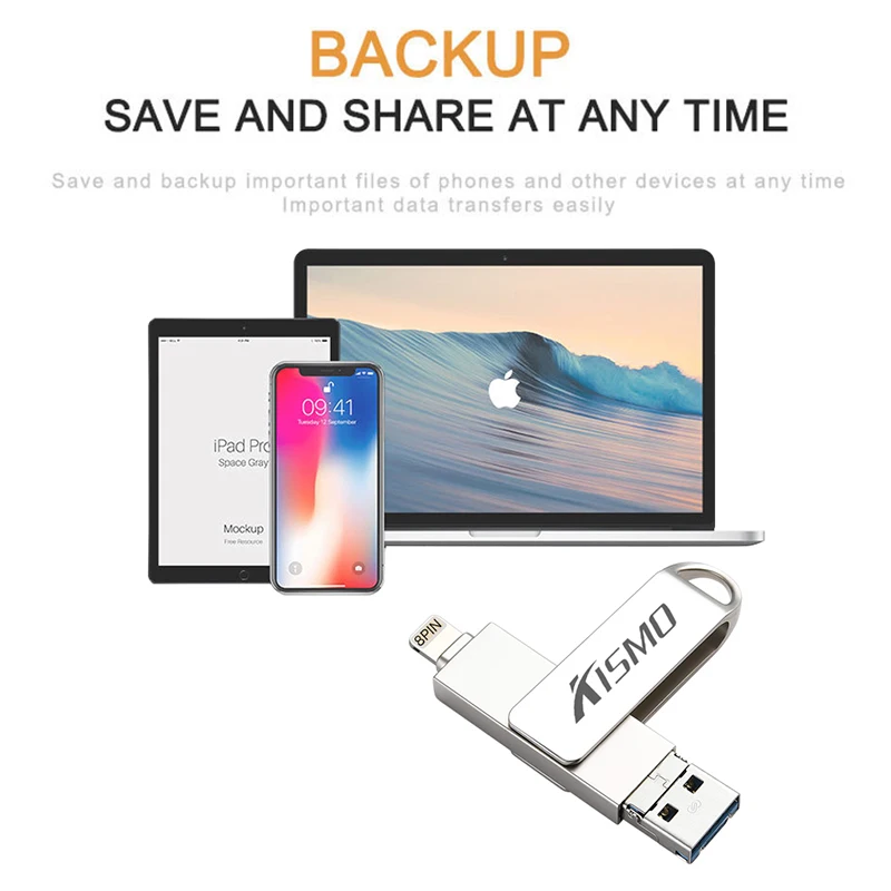 Kismo USB3.0 U диск OTG USB флеш-накопитель мини-накопитель для iPhone X 8 7 6 Plus 5S ipad Mini Air samsung S6 S7 Edge Android Phone