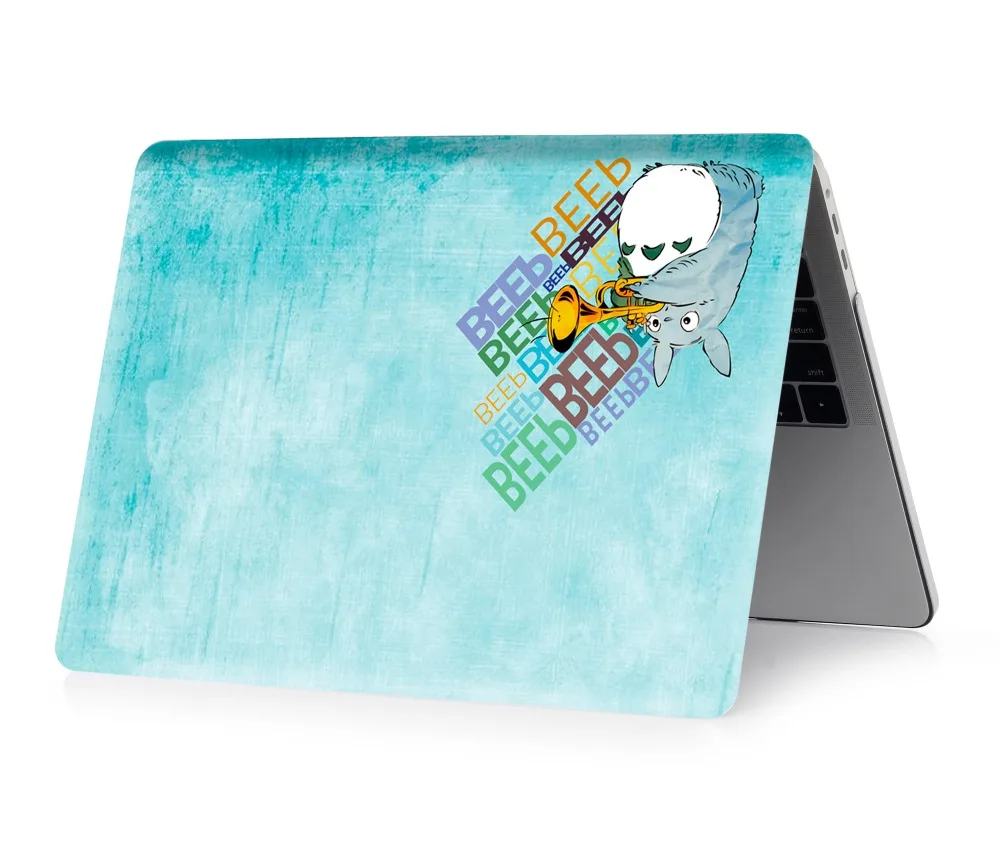 Чехол для ноутбука Totoro с цветной печатью для MacBook Air retina Pro 11 12 13 15 для MacBook с сенсорной панелью New Air 13 New Pro13 15