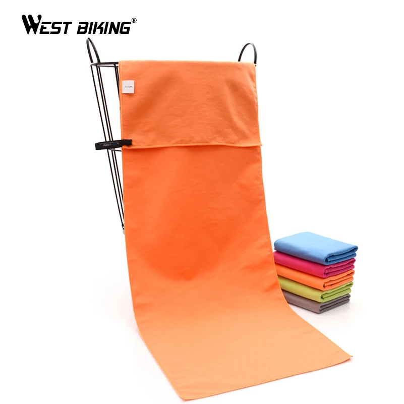 Быстросохнущее полотенце из микрофибры портативное дорожное WEST BIKING s спортивные
