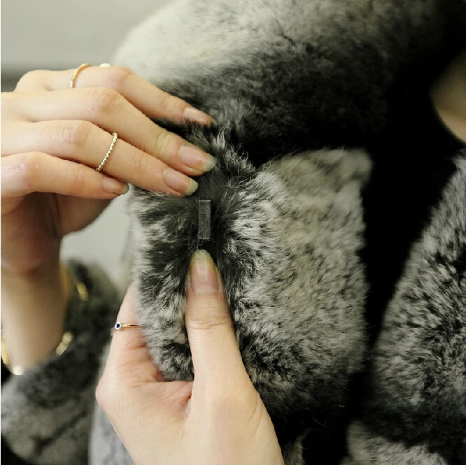 

Best Real Chinchilla Fur Coat For Women Genuine Rex Rabbit Fur Coats Woman Natural Fur Plus Size Thick Warm Fur Overcoat