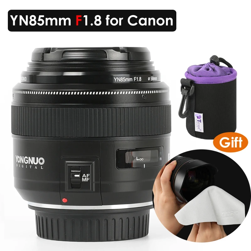 Объектив камеры YONGNUO YN85 мм для Canon EF|telephoto lens for canon|ef 85mmlens canon |