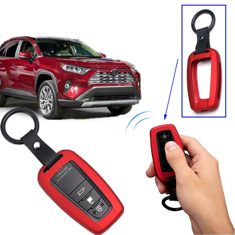 Нержавеющая сталь красная алюминиевая автомобильный корпус умного ключа