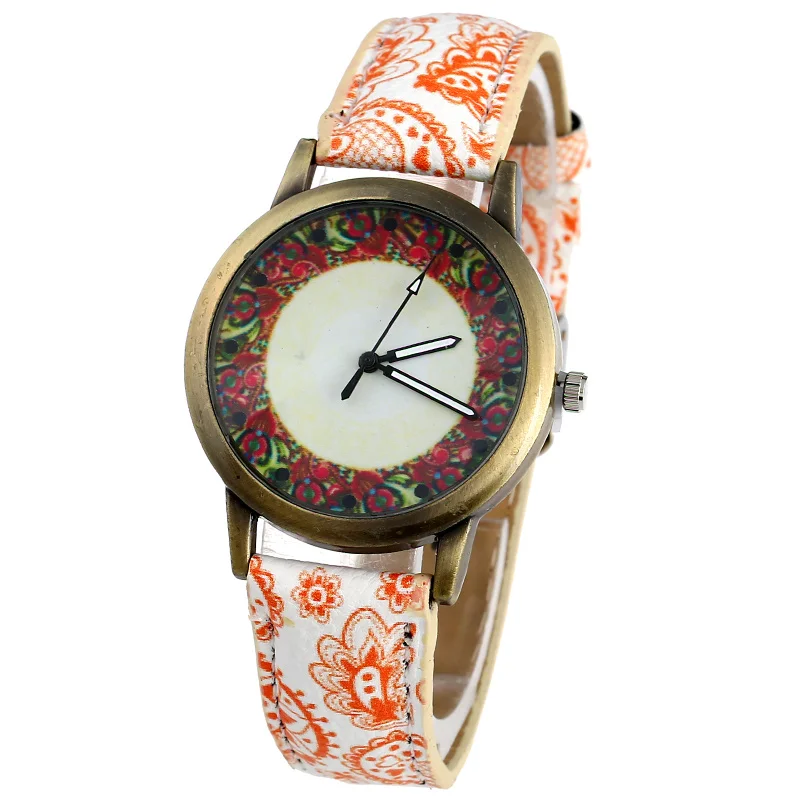 Женские часы с платиновым циферблатом Gnova арабские этнические модные ретро-часы