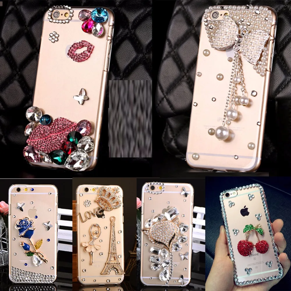 Красивый и красочный чехол для Samsung Galaxy J7 2017 (версия ЕС) TPU + PC Алмаз Luxury Rhinestone