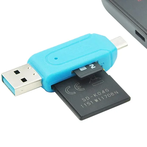 USB 2,0 устройство для чтения карт SD TF для ПК ноутбука - изображение